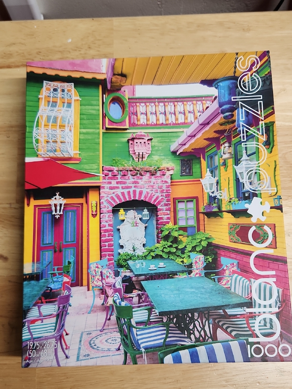 Puzzle  Blanc Brand Quality Jigsaw Colorful Patio 1,000 Piece Games